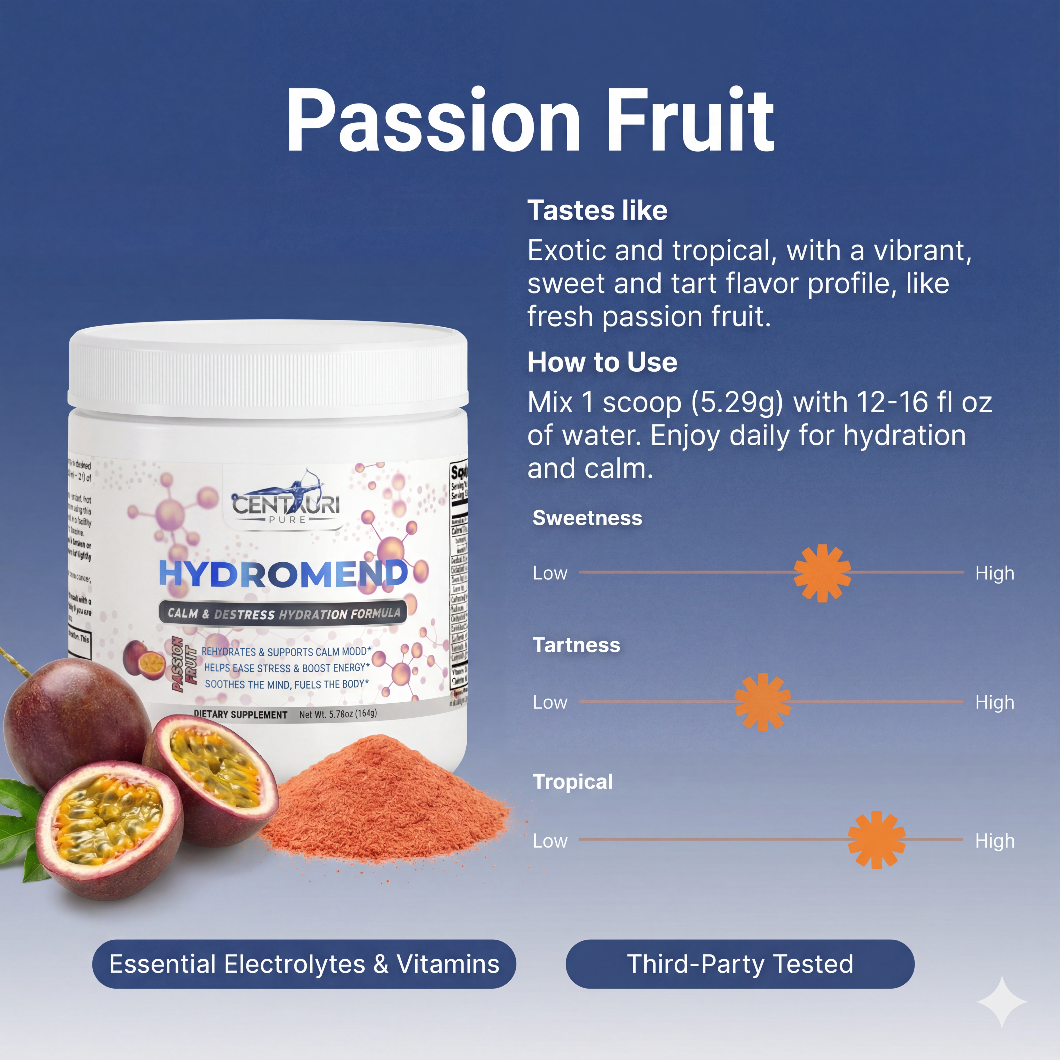 Hydromend Calm Hydration for Cortisol Balance and Weight Loss Support