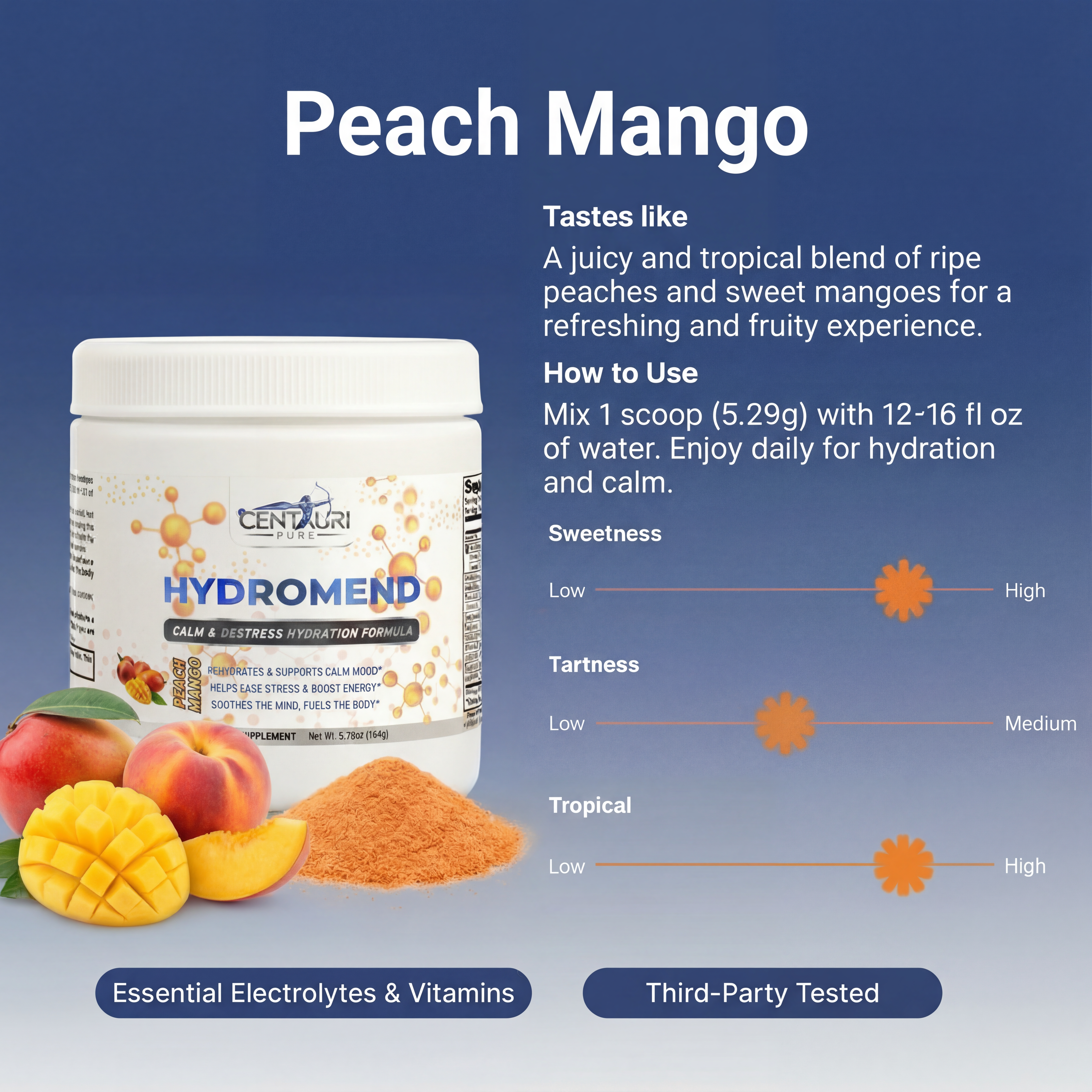 Hydromend Calm Hydration for Cortisol Balance and Weight Loss Support