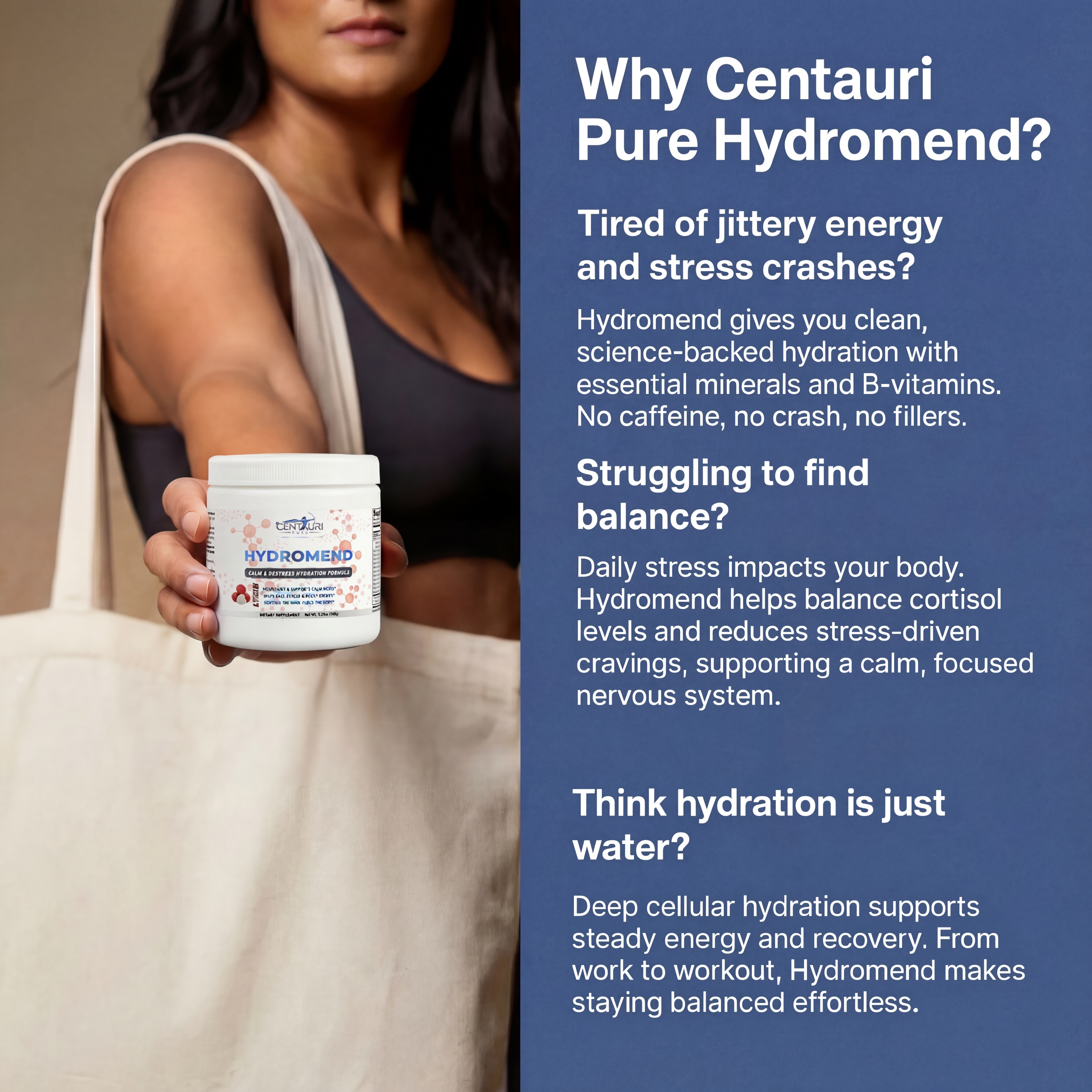 Hydromend Calm Hydration for Cortisol Balance and Weight Loss Support