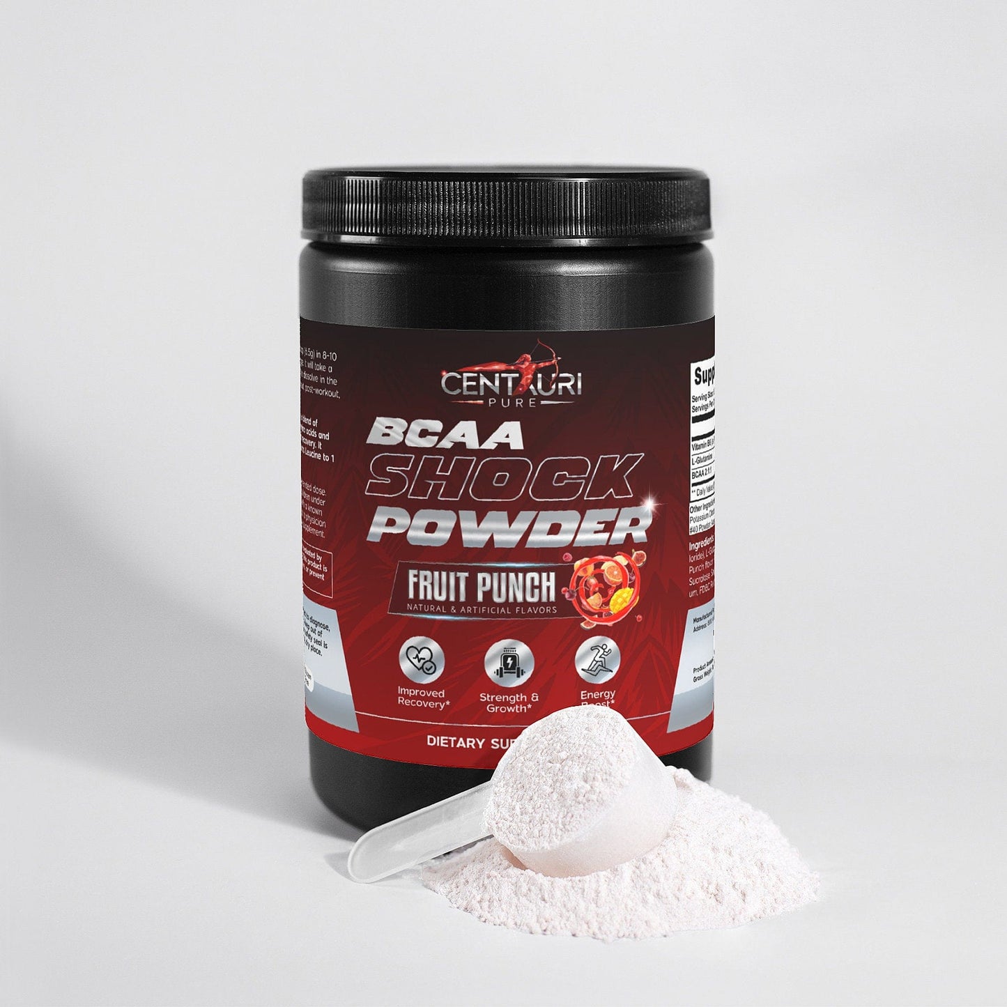 Centauri Pure Post/Recovery BCAA Shock Powder (Fruit Punch)